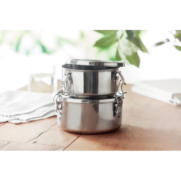 ELLES - Set van 2 RVS boxen 450/900ml